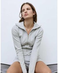 Pull&Bear - High Neck Interlock Jacket - Lyst