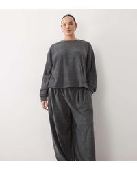 ASOS - Asos Design Curve Lounge Mix & Match Lightweight Fleece Balloon jogger - Lyst