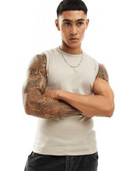 ASOS - Muscle Fit Hemd Met Paneel - Lyst