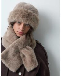 Vero Moda - Faux Fur Beanie - Lyst