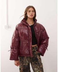 Noisy May - Shiny Puffer Jacket - Lyst