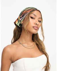 ASOS - Tiger Print Ombre Large Headscarf - Lyst