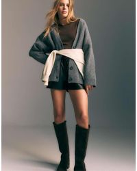 Stradivarius - Regular-Fit Gebreid Vest Met Knopen - Lyst