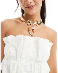 ASOS - Limited Edition Necklace With Folded Bow Design - Lyst