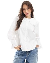 Glamorous - Statement Collar Blouse - Lyst
