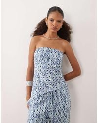 Mango - Teen Off Shoulder Asymmetric Hem Top - Lyst
