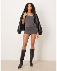 Motel - Belia Slinky Rhinestone Bandeau Mini Dress - Lyst