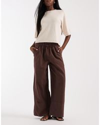 Free People - Days End Linen Trouser - Lyst