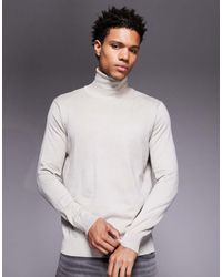River Island - Roll Neck Knitted Jumper - Lyst
