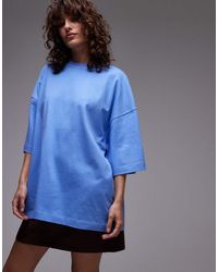 TOPSHOP - Oversized Drop Shoulder Tee - Lyst