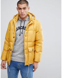 Abercrombie & Fitch Puffer Jacket Hooded In Yellow