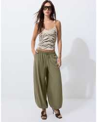 Stradivarius - Animal Print Sequin Slim Fit Top - Lyst