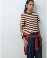 Mango - Knitted T-Shirt - Lyst