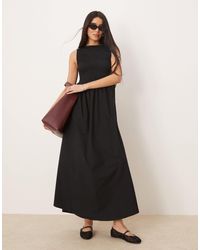 ASOS - – maxikleid aus popeline - Lyst