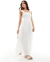 esmé studios - Esmee Exclusive Shirred Waist Maxi Summer Dress - Lyst
