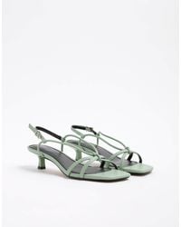 River Island - Kitten Heel Strappy Sandal - Lyst