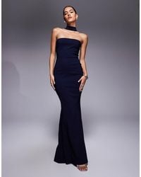 sachin and babi light blue dress club l embellished sequin strapless fishtail maxi dress