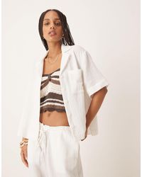 Gina Tricot - Co-ord Relaxed Fit Gauze Short Sleeve Shirt - Lyst