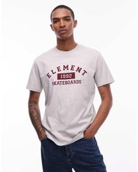 Element - Camiseta Gris Medio Con Logo Universitario Home Team De - Lyst