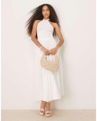 NARRATED - Pleated Midi Skirt - Lyst