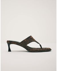 ASOS - Horizon Chunky Flip Flop Kitten Heel Sandals - Lyst