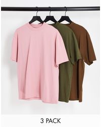 TOPMAN - – 3er-pack mit oversize-t-shirts - Lyst