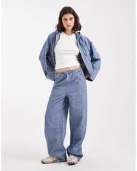 Object - Tie Waist Wide Leg Jeans - Lyst
