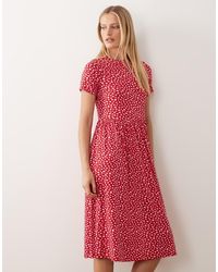 Wednesday's Girl - Wednesdays Girl Smudge Spot Midi Dress - Lyst