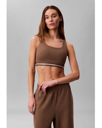 Calvin Klein - Quick-Dry Medium-Impact Sports Bra - Lyst