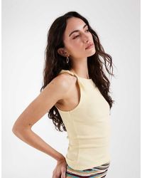 ASOS - Twist Detail Scoop Neck Cami - Lyst