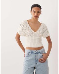 ASOS - Knit Plunge Cinch Top - Lyst
