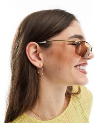 Aire - Vega Metal Rectangle Sunglasses - Lyst