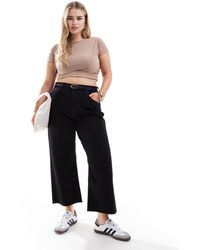 ASOS - Asos Design Curve Cropped Easy Straight Jeans - Lyst