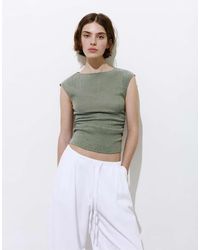Pull&Bear - Crepe Top - Lyst