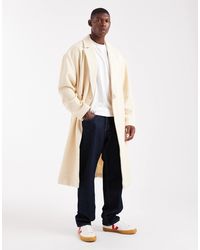 ASOS - Oversized Long Wool Look Overcoat - Lyst