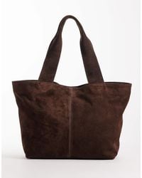 ASOS - – tragetasche aus wildleder - Lyst