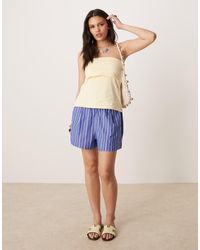 Gina Tricot - – hemdbluse aus baumwoll-popeline - Lyst