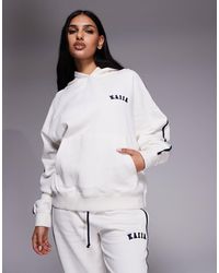 Kaiia - – oversize-kapuzenpullover mit hohem baumwollanteil - Lyst