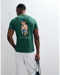 Polo Ralph Lauren - Bear Print Custom Slim Fit Knit T-shirt - Lyst