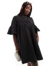 ASOS - Asos design curve – kurzes oversize-hängerkleid - Lyst