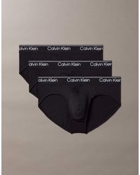 Calvin Klein - Micro Stretch 3 Pack Hip Briefs - Lyst