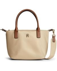 Tommy Hilfiger - Popette Mini Tote Bag With Cross Body Strap - Lyst