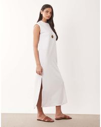 ASOS - Shoulder Pad T Shirt Tank Dress - Lyst