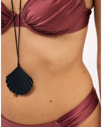 NA-KD - Shiny Wide Gathered Bikini Trousery - Lyst