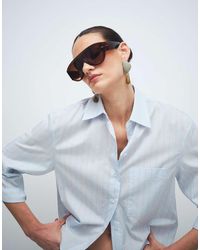 Mango - 100% Cotton Long Sleeve Shirt - Lyst
