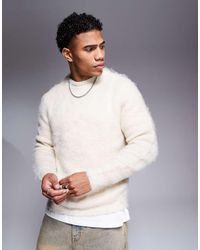 ASOS - Knitted Fluffy Jumper - Lyst