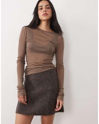 ARKET - Wool Mini Skirt - Lyst