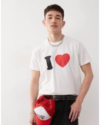 Collusion - Camiseta De Corte Slim Antifit Con Estampado Gráfico "I Love" De - Lyst