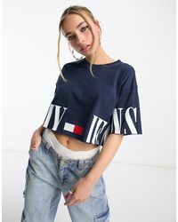 Tommy Hilfiger - Archive - Cropped T-shirt Met Logo - Lyst