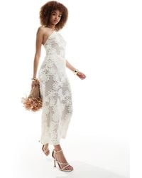 Amy Lynn - Halterneck Floral Crochet Maxi Dress - Lyst